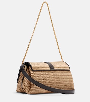 Ferragamo Mia Small raffia shoulder bag | Ferragamo