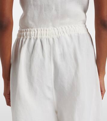 Oversized linen Bermuda shorts | Prada