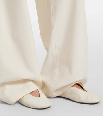 Fay leather ballet flats | The Row