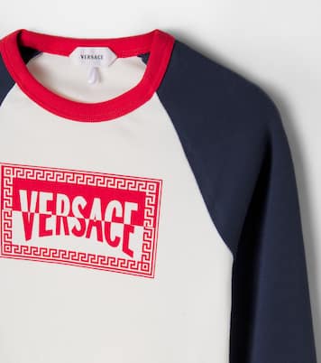 Logo cotton jersey T-shirt | Versace Kids