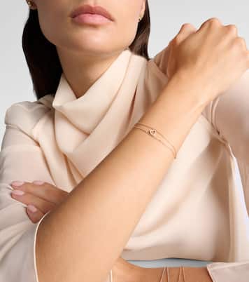 Letters 18kt rose gold bracelet with diamonds | Repossi