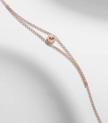 Letters 18kt rose gold bracelet with diamonds | Repossi