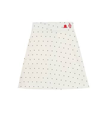 Jupe Swan en lin mélangé à pois | The Animals Observatory