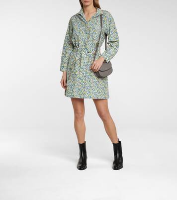 Robe Melissa en soie et coton à fleurs | A.P.C.