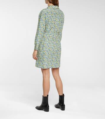 Robe Melissa en soie et coton à fleurs | A.P.C.