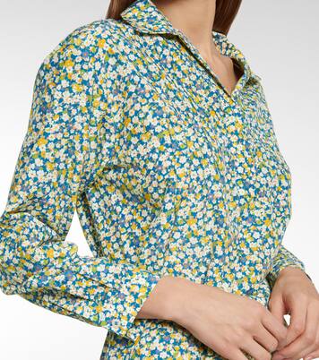 Robe Melissa en soie et coton à fleurs | A.P.C.