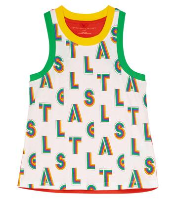 Stella Sport printed cotton tank top | Stella McCartney Kids