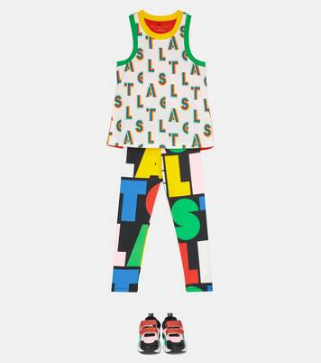 Stella Sport printed cotton tank top | Stella McCartney Kids