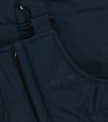 Olive padded snow overalls | Liewood