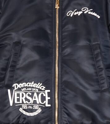 Logo varsity jacket | Versace Kids