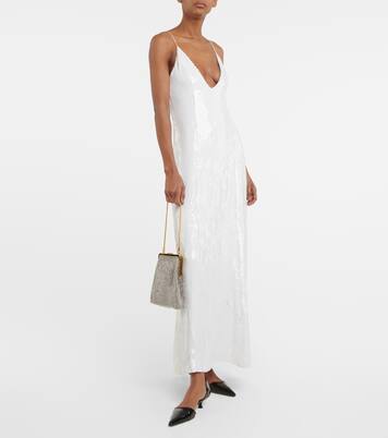 Midikleid mit Pailletten | Khaite