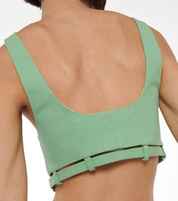 Cropped-Top aus Baumwoll-Canvas | Ganni