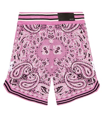 Cotton and cashmere bandana shorts | Amiri Kids