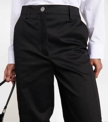 Cotton-blend gabardine cargo pants | Prada