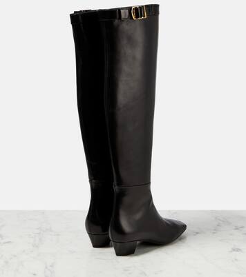 Overknee-Stiefel aus Leder | Tom Ford