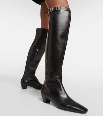 Overknee-Stiefel aus Leder | Tom Ford