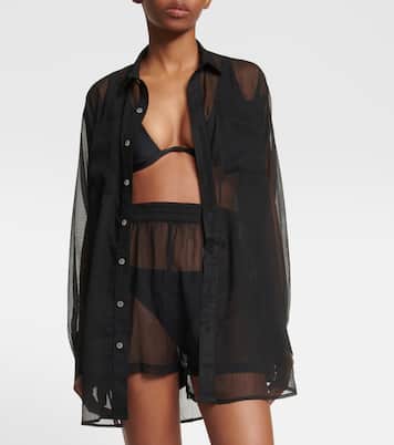 Sheer high-rise shorts | Jade Swim