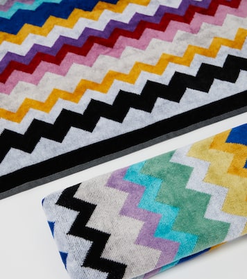 Zig Zag set of 2 cotton terry towels | Missoni