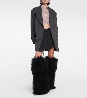 Shearling fur boots | Paris Texas