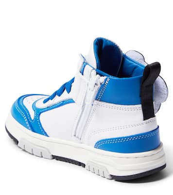 Logo leather sneakers | Moschino Kids