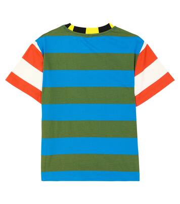 Striped cotton-blend T-shirt | Stella McCartney Kids
