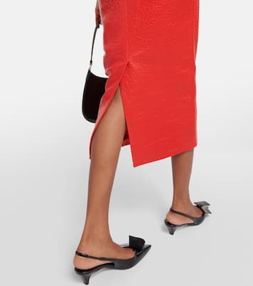 Leather pencil skirt | Prada