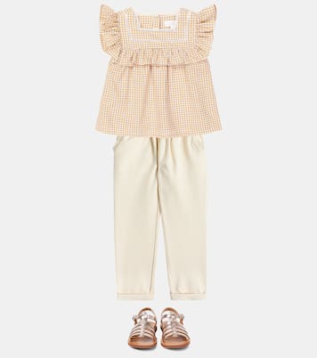 Carina checked cotton shirt | C'era Una Volta