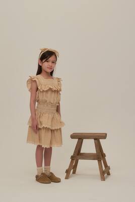 Carina checked cotton shirt | C'era Una Volta