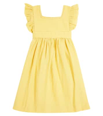 Cassiopee gathered cotton dress | Bonpoint