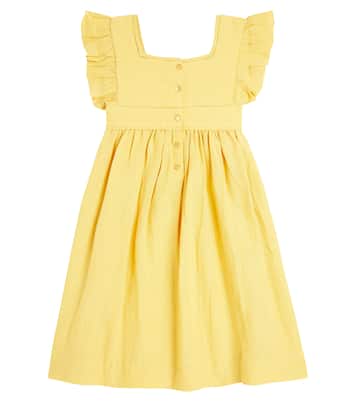 Cassiopee gathered cotton dress | Bonpoint