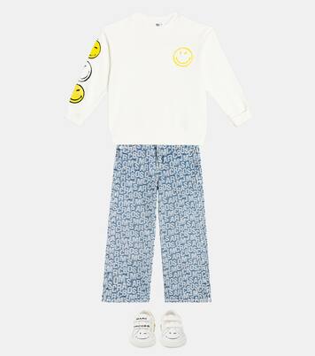 Printed cotton jersey sweatshirt | Marc Jacobs Kids