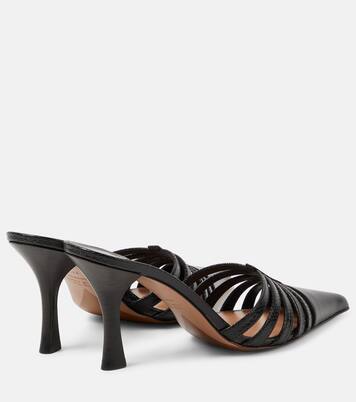 Mules Nadia 85 en cuir | Paris Texas