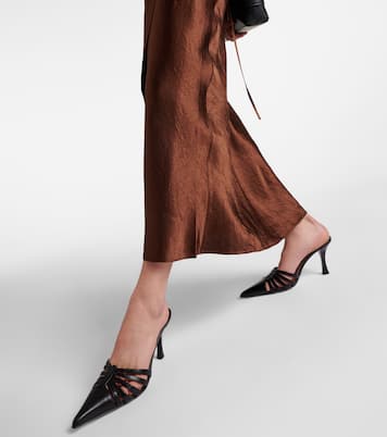 Mules Nadia 85 en cuir | Paris Texas