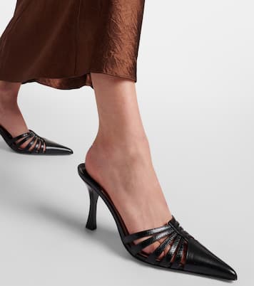 Mules Nadia 85 en cuir | Paris Texas
