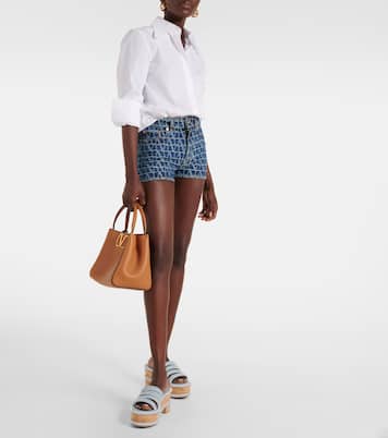 VLogo Summerblocks leather platform mules | Valentino Garavani