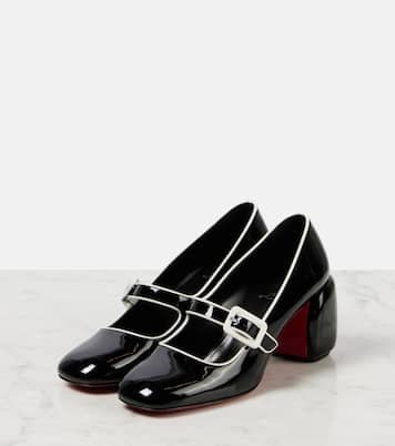 Minny Babe 70 patent leather Mary Jane pumps | Christian Louboutin
