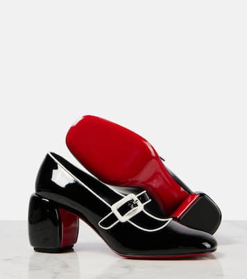 Minny Babe 70 patent leather Mary Jane pumps | Christian Louboutin
