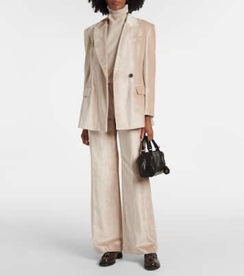 Blazer en velours de coton mélangé | Brunello Cucinelli