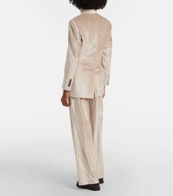 Blazer en velours de coton mélangé | Brunello Cucinelli