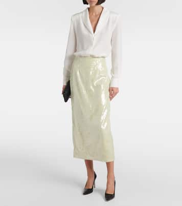 Midirock mit Pailletten | Roland Mouret