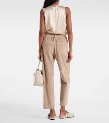 Pleated straight pants | Brunello Cucinelli