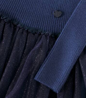 Robe Diana en tulle à ornements | Monnalisa