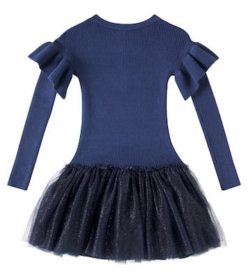 Robe Diana en tulle à ornements | Monnalisa