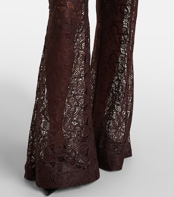 Pantalones flared de encaje | Zimmermann