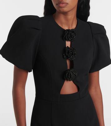 Robe Aubree en crêpe à fleurs | Rebecca Vallance