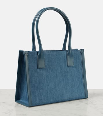 By My Side E/W Large denim tote bag | Christian Louboutin