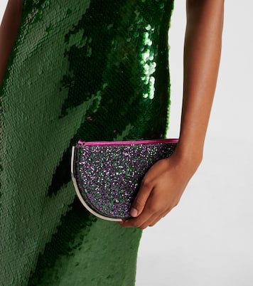 Pochette Purist Mini à paillettes | Aquazzura