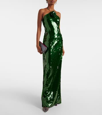 Pochette Purist Mini à paillettes | Aquazzura