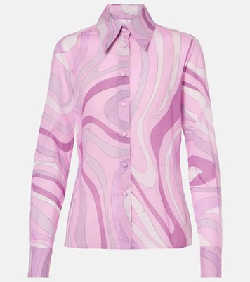 Camisa Orchidee de muselina de algodón | Pucci