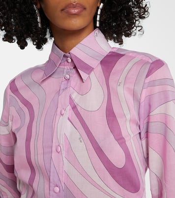 Camisa Orchidee de muselina de algodón | Pucci